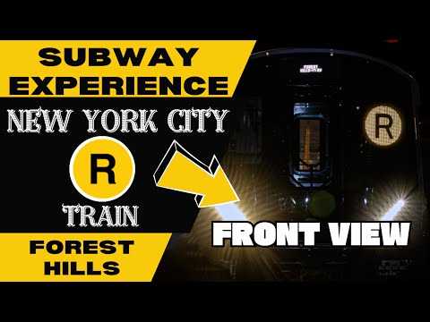 New York City Subway R Train (to Forest Hills) Front View