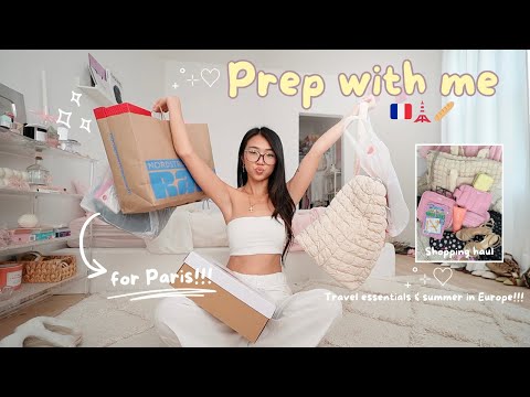 PREP WITH ME FOR PARIS🇫🇷 Let's go shopping, travel essentials, summer in Europe!