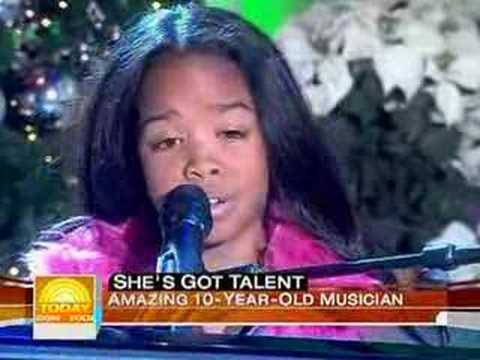 Gabi Wilson (H.E.R.) age 10 on the Today Show performing Alicia Keys