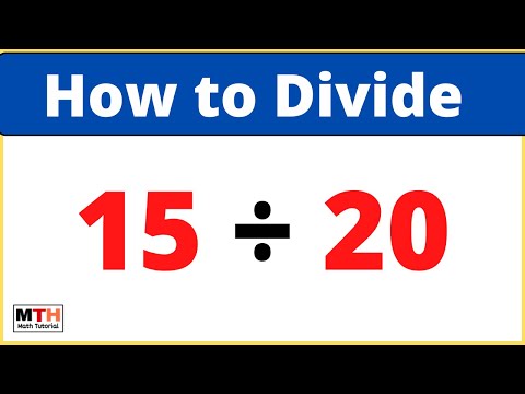 15 divided by 20 (15÷20)