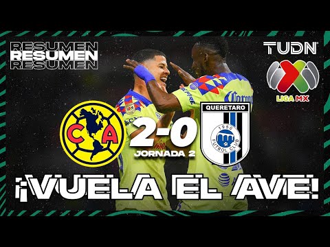 Resumen y goles | América 2-0 Querétaro | Liga Mx - CL2024 J2 | TUDN