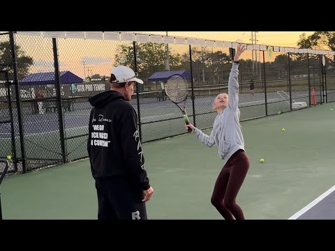 Serve improvement lesson with Rick Macci