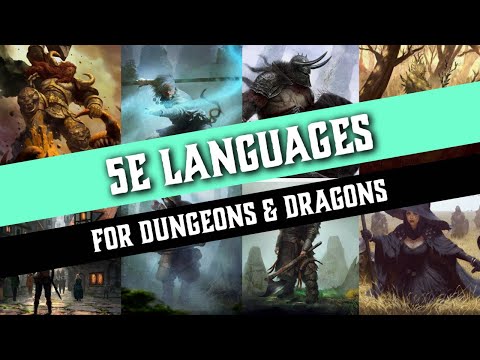 5e Languages for Dungeons & Dragons