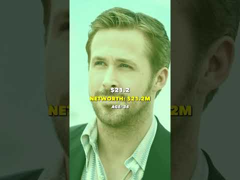 Ryan Gosling's Net Worth Over the Years #ryangosling