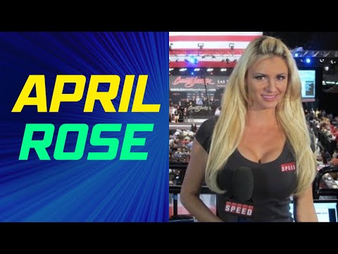 April Rose at the Barrett-Jackson classic car auction