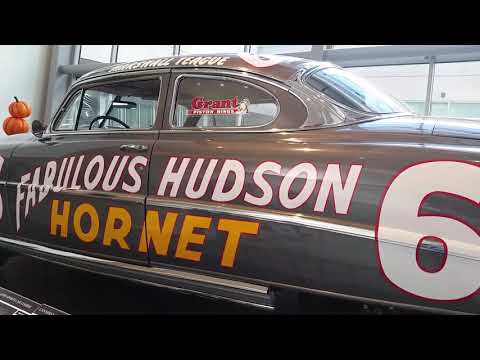 Marshall Teague Hudson Hornet Nascar Stock Car at Nascar Hall of Fame, Charlotte, NC