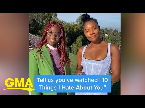 Gabrielle Union and Zaya Wade recreate famous '10 Things I Hate About You' scene  | GMA