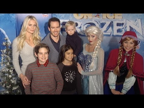 Mark-Paul Gosselaar, Catriona McGinn and their Kids "Disney On Ice Presents FROZEN" Premiere