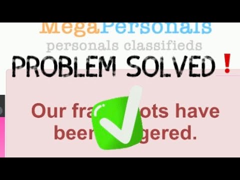 Megapersonals Fraud Bot Problem Solved❗️How To Make Another Megapersonal Account