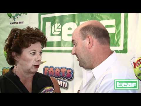 Rondi Reed form Mike and Molly is interviewed by Brian Whitman for Leaf Brands