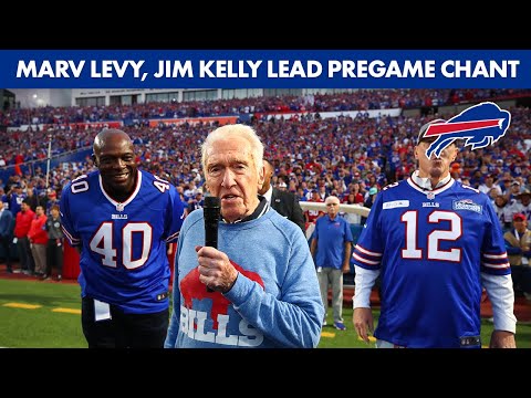 Jim Kelly, Marv Levy Lead Pregame Chant Before Home Opener | Buffalo Bills