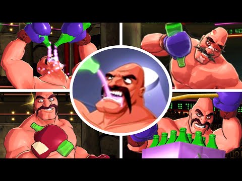 Punch-Out!! Wii HD - All Soda Popinski Animations & Quotes