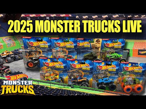 2025 HOT WHEELS Monster Trucks LIVE Unboxing and Event!!