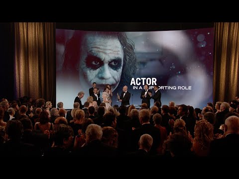 Heath Ledger Wins Best Supporting Actor for the Joker in 'The Dark Knight' | 81st Oscars (2009)