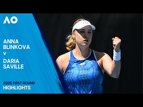 Anna Blinkova v Daria Saville Highlights | Australian Open 2025 First Round