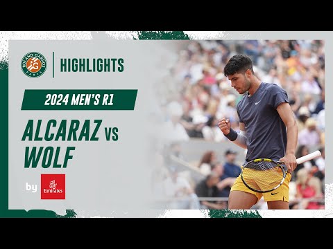 Alcaraz vs Wolf Round 1 Highlights | Roland-Garros 2024