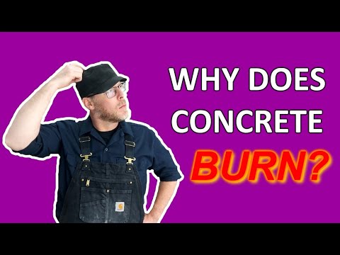 Why Does Concrete Burn?