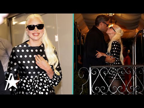 Lady Gaga Flashes ENGAGEMENT RING w/ Michael Polansky in Venice