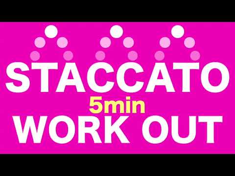 5min 【STACCATO】 VOCAL WORK OUT #vocal #training #staccato#sing#easy#exercise