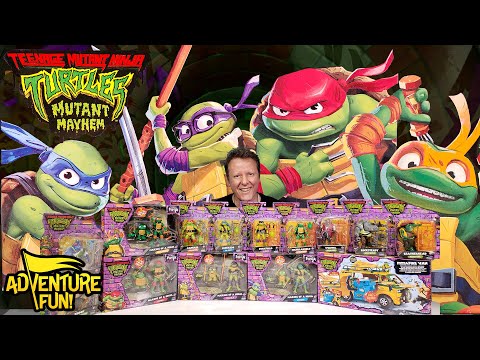 Teenage Mutant Ninja Turtles Mutant Mayhem Official Movie Trailer Toy Action Figures TMNT!