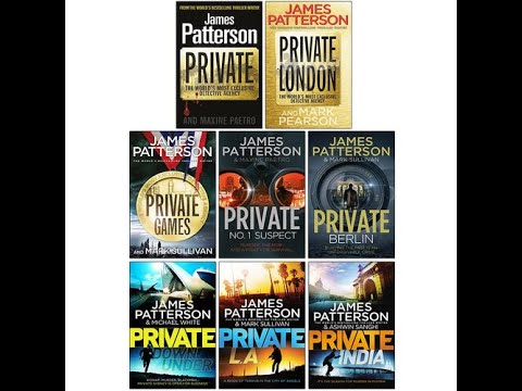 James Patterson Private Series, (books 1-8)  8 books Collection Set