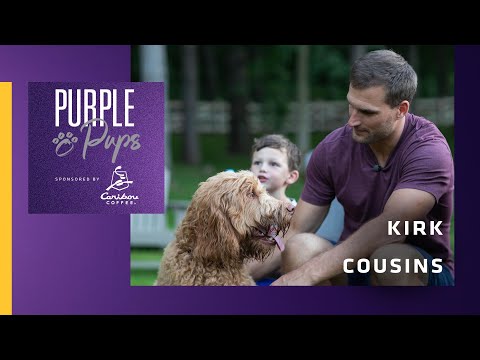 Purple Pups Featuring Kirk Cousins and Abe | Minnesota Vikings