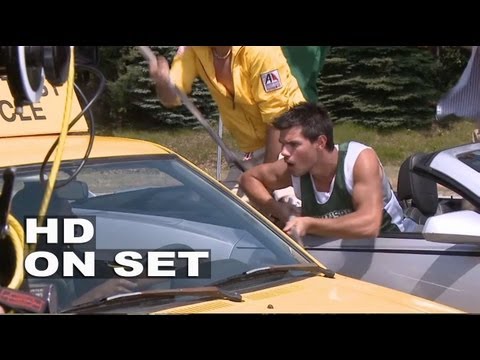 Grown Ups 2: Behind the Scenes (Broll) Adam Sandler, Taylor Lautner, Chris Rock | ScreenSlam