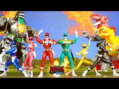 Epic Mighty Morphin Power Rangers Animation! & Dino Zord Toy Review!