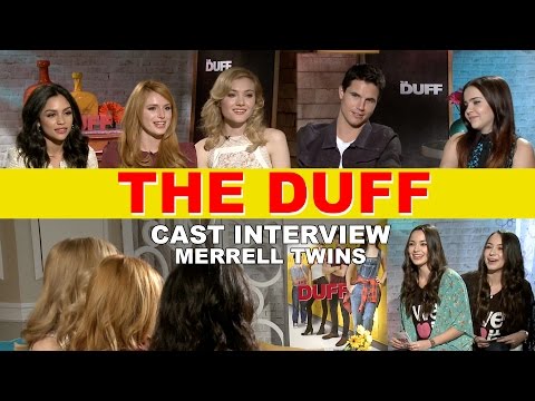 The DUFF Cast Interview - Merrell Twins, Mae Whitman, Robbie Amell, Bella Thorne,