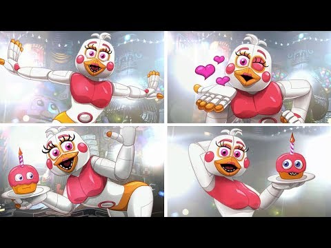 All FUNTIME CHICA Distractions in Ultimate Custom Night