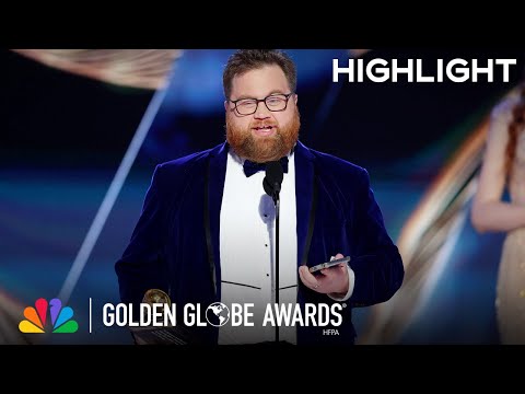 Paul Walter Hauser Wins Best Supporting Actor in a Limited Series | 2023 Golden Globe Awards on NBC