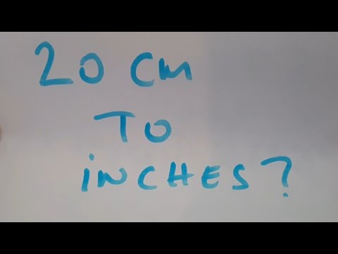 20 cm to inches?