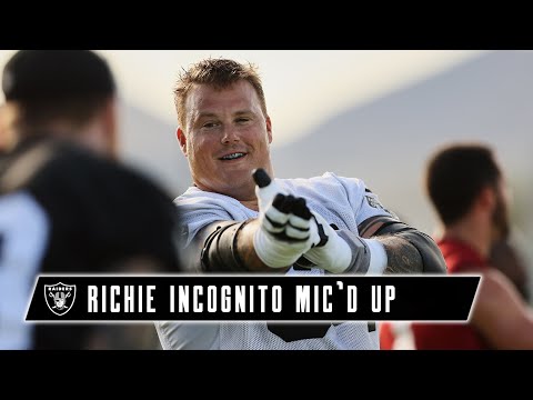 Richie Incognito Mic'd Up at Training Camp: 'You're Not Deciphering The Da Vinci Code' | Raiders