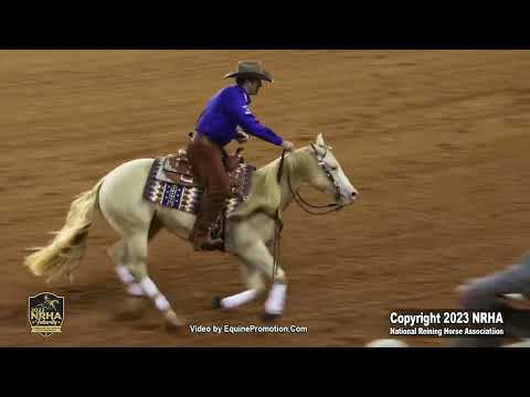 Crystalized Whizkey shown by Brian Bell 2023 NRHA Futurity Open Finals, Champion