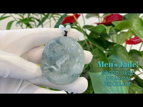 $8,000 Dollars Men's Jade Dragon Carving Necklace! And other men's jade! (Men's jade review)