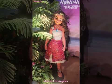 Moana 2 Film Display in front of AMC Century City 15 at Westfield Century City Mall in Los Angeles