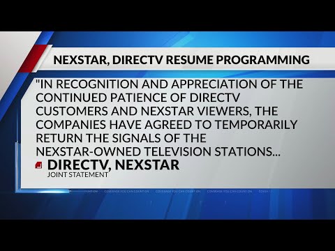 Nexstar and DIRECTV agree to temporarily return TV stations, NewsNation to DIRECTV