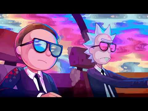 Rick and Morty riding car 4k live wallpaper