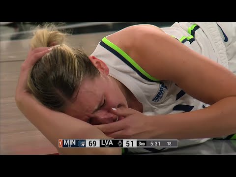 🤕 Alanna Smith KICKED In HEAD By OWN TEAMMATE After Being SHOVED By Jackie Young On Rebound!