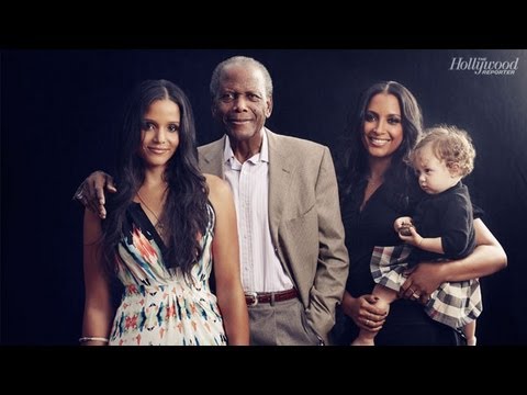 Father's Day: Sidney Poitier with Daughters Sydney Tamiia Poitier and Anika Poitier