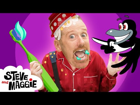 Wake Up Kids with Steve and Maggie | Healthy Food | Halloween Spooky Party | Safari Animals