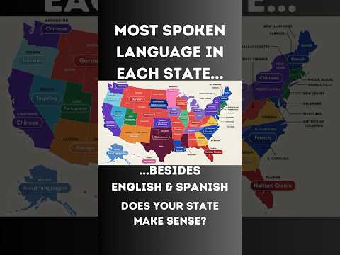 Most Spoken Language in Each State! #shorts #shortvideo #short