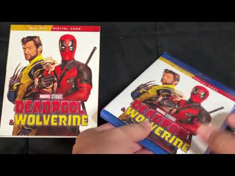 Deadpool And Wolverine Blu Ray and Digital Code Unboxing