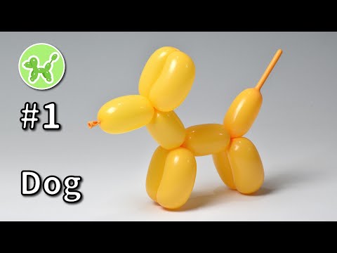 Dog - Balloon Animals for Beginners #1 / バルーンアートの基本 #1 (犬)