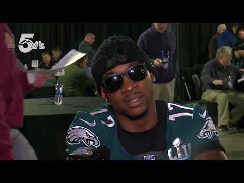 Alshon Jeffery has had enough of media day at Super Bowl LII