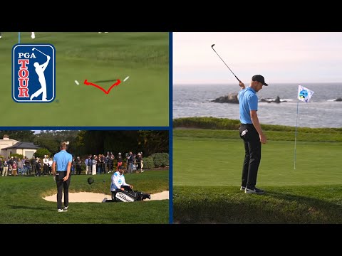 Cam Davis’ chip-in birdie after CRAZY UNLUCKY break at AT&T Pebble Beach