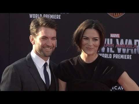 Sam Hargrave & Monique Ganderton "Captain America Civil War" World Premiere Red Carpet Fashion Broll