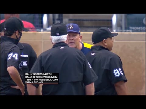 Pat Murphy Gets Ejected Before The Game Starts Vs Twins