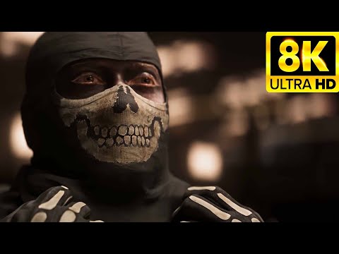 💀[8k] Simon "Ghost" Riley "Face Reveal" Cutscene ► | Call of Duty: Modern Warfare II - PC [8K 60FPS]