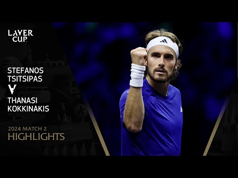 Stefanos Tsitsipas v Thanasi Kokkinakis Highlights | Laver Cup 2024 Match 2